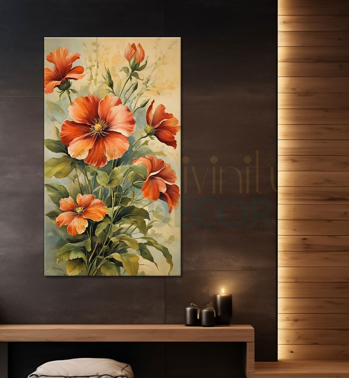 Yellow and pink flowers in light background  - Flower-V-523