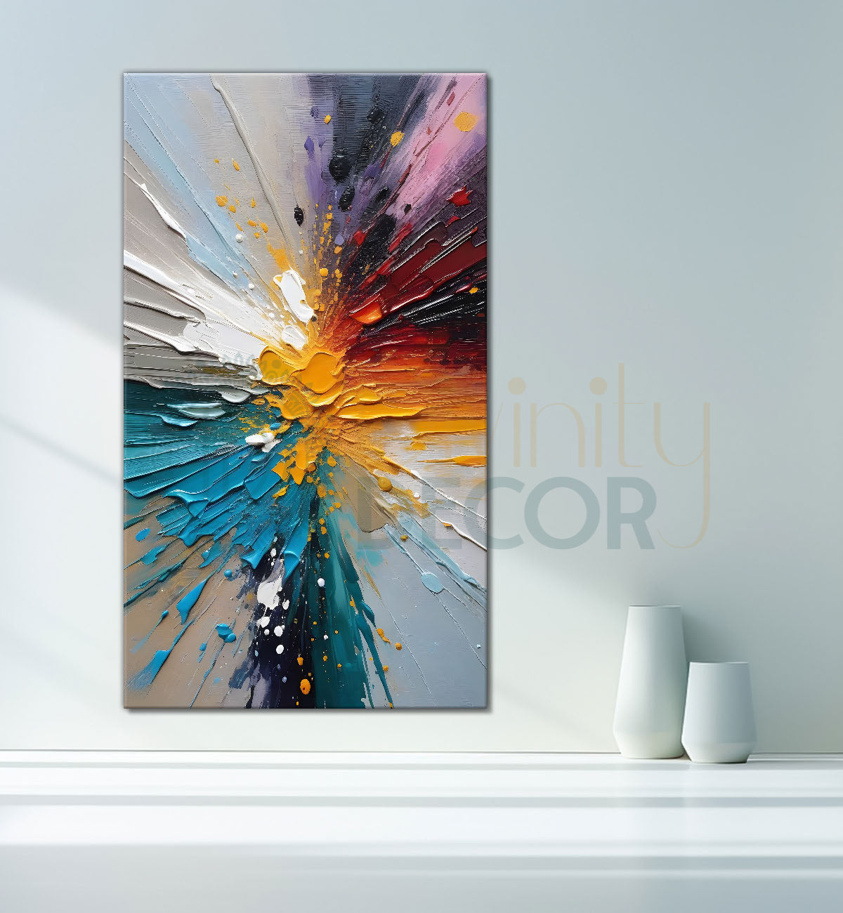 Colourful textured natural art Canvas Painting - Nature Art -V-3