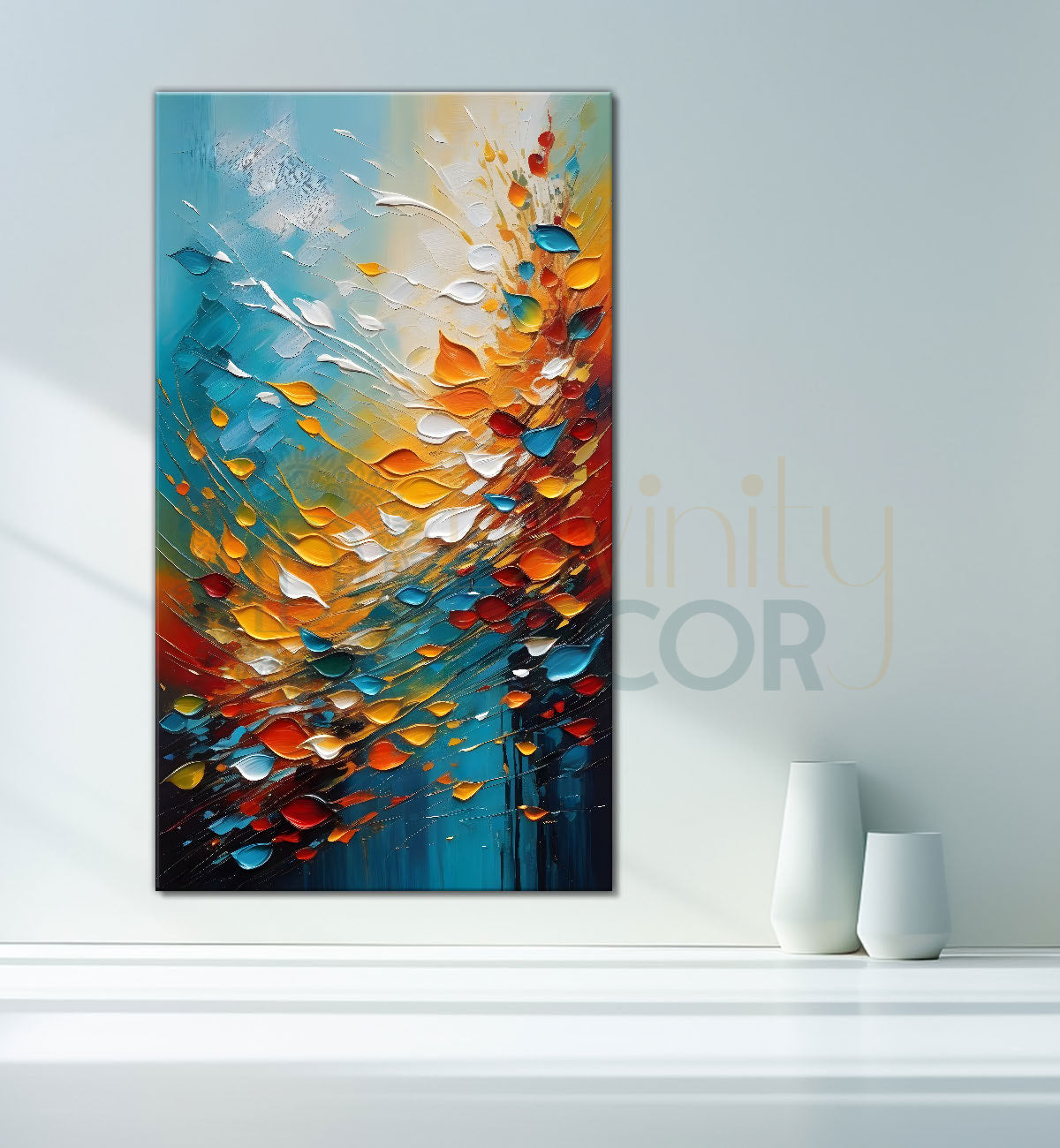 Colourful textured natural art Canvas Painting - Nature Art -V-8