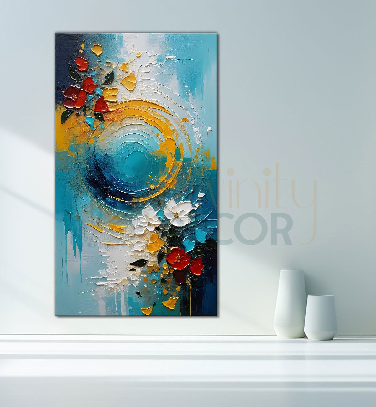 Colourful textured natural art Canvas Painting - Nature Art -V-37