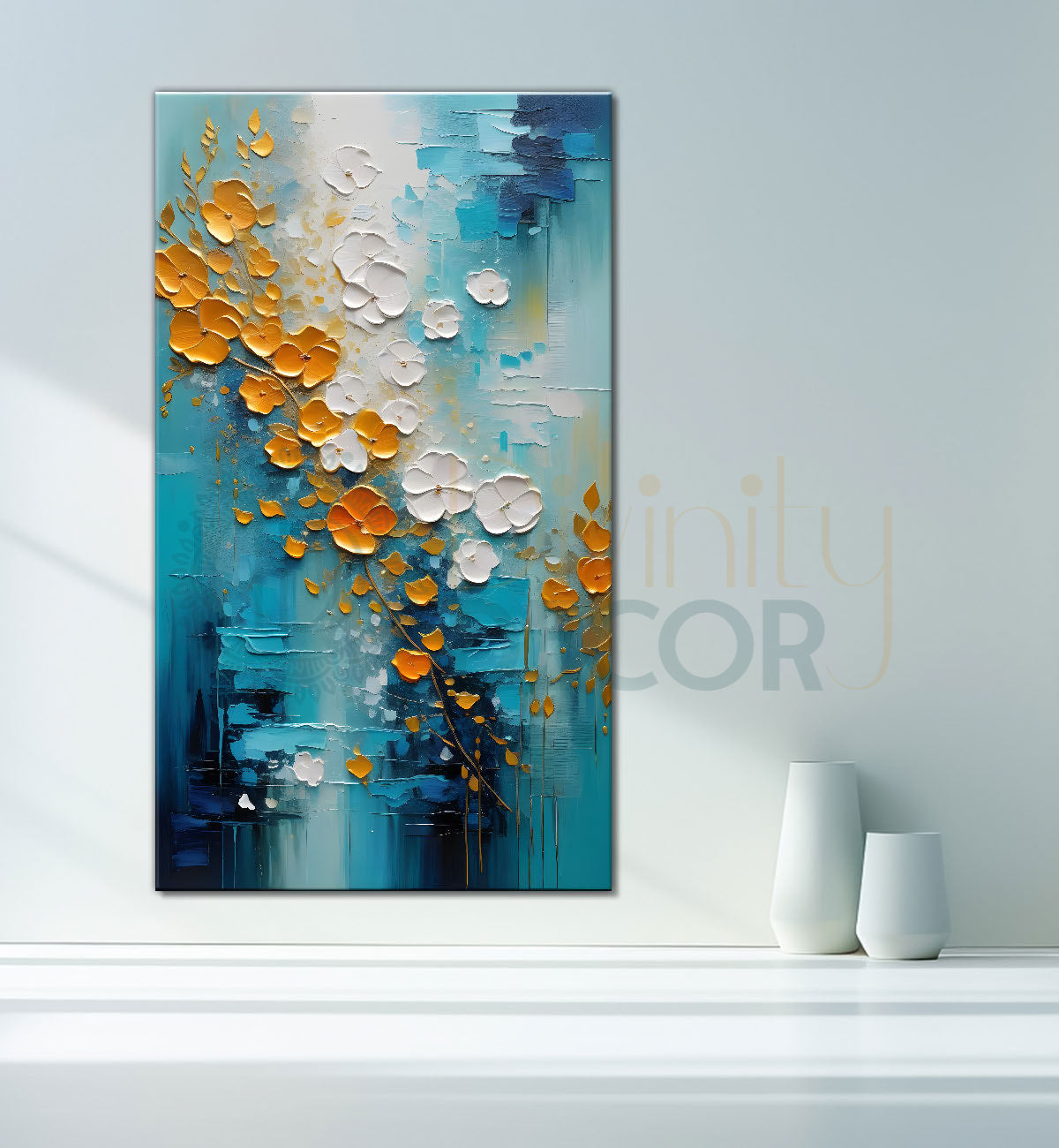 Colourful trextured painting art Canvas Painting - Nature Art -V-40