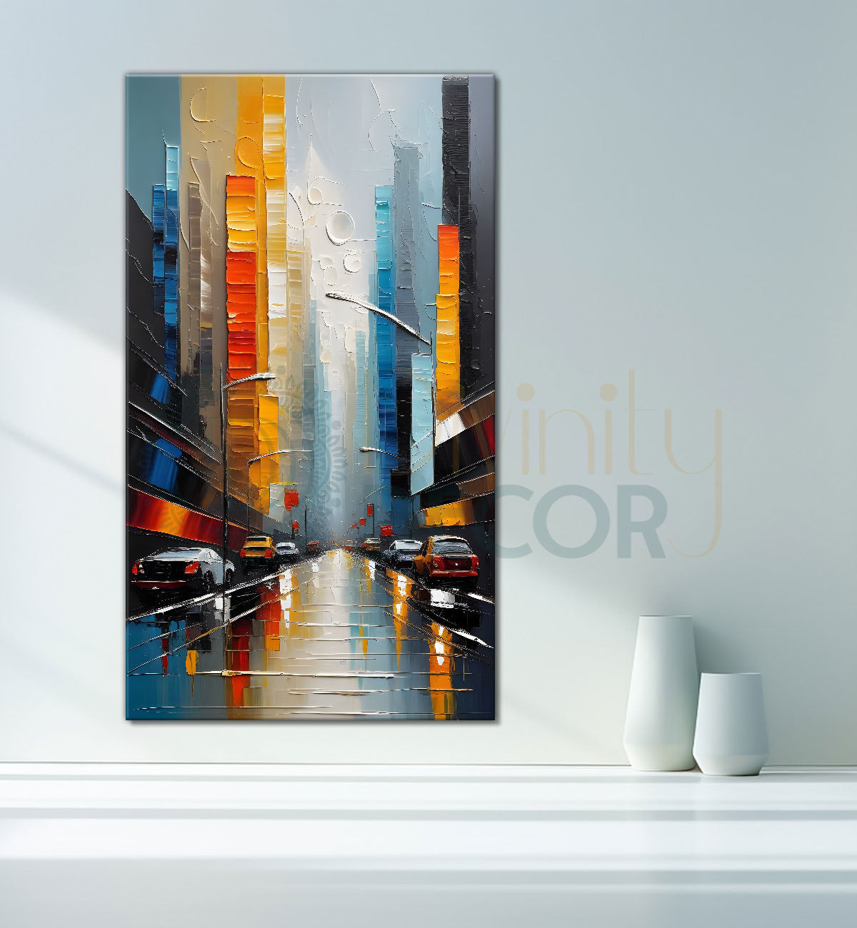 Colourful textured painting art Canvas Painting - Nature Art -V-58