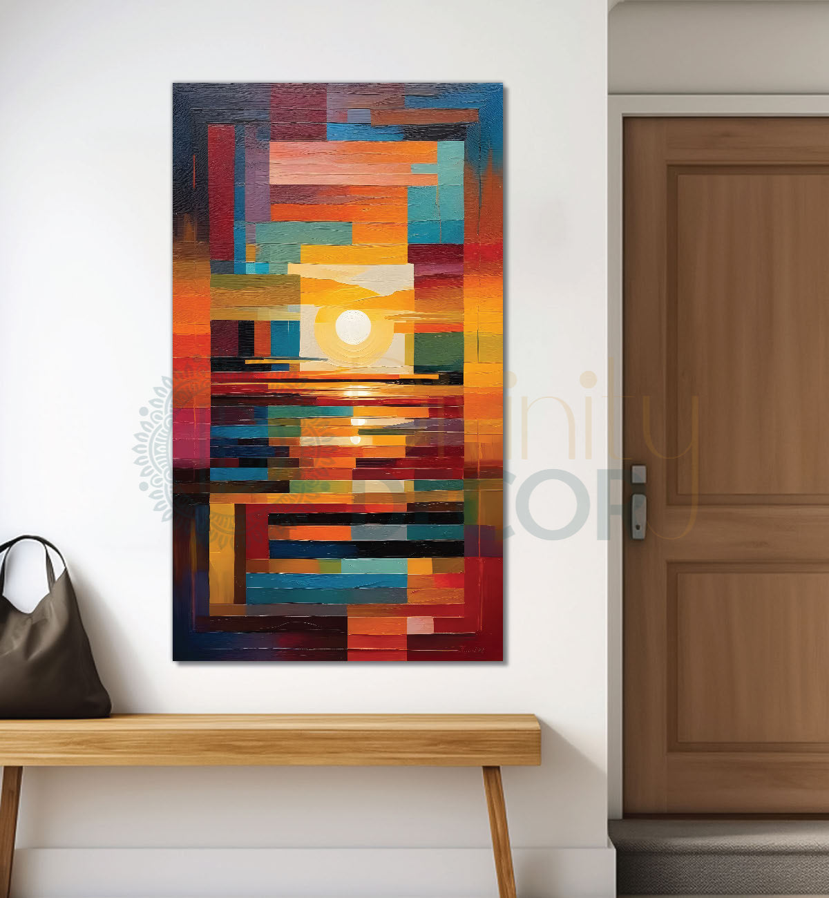Colourful texutred modern art painting Canvas Painting - Design - Modern-V-16
