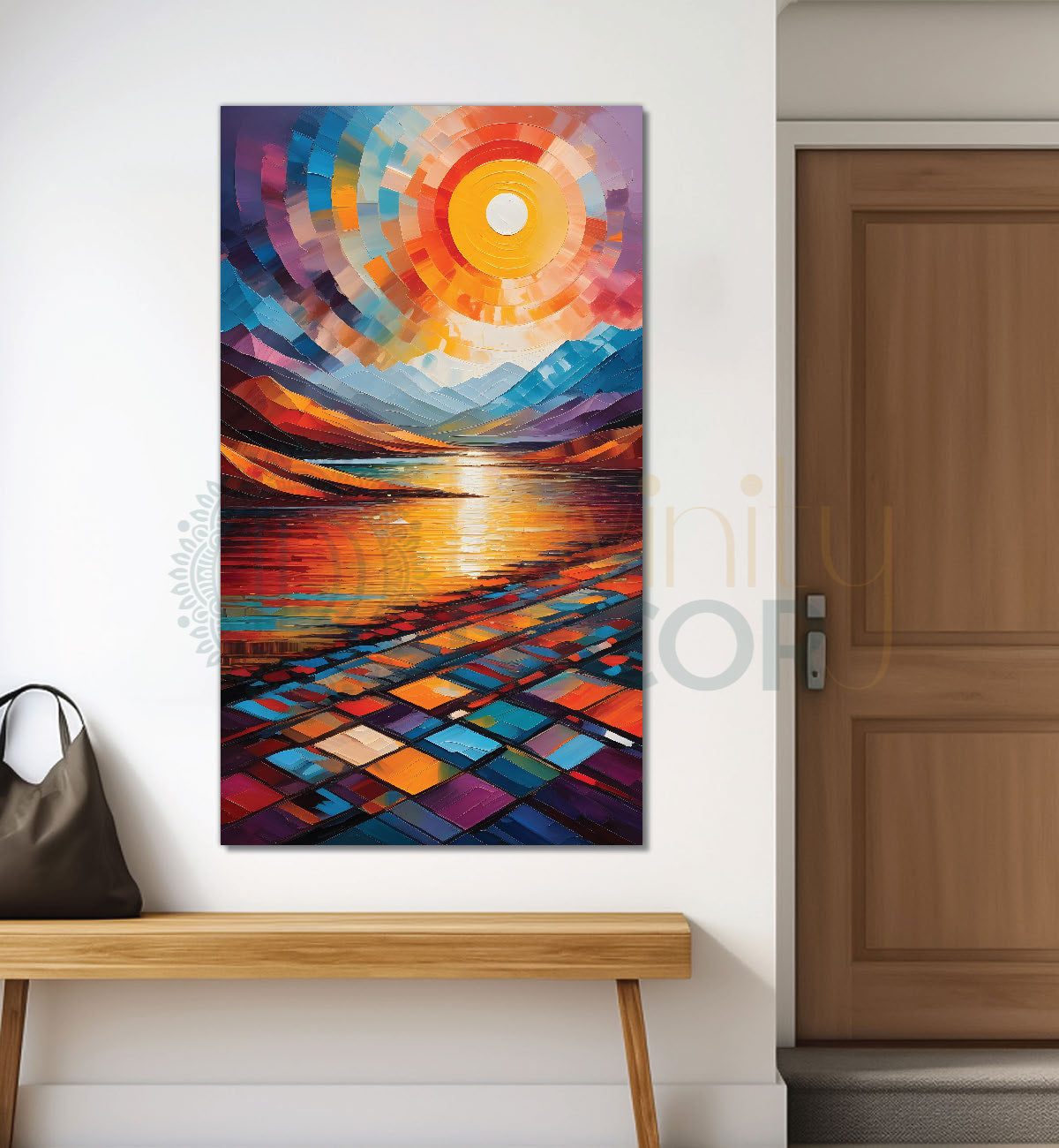 Colourful texutred modern art painting Canvas Painting - Design - Modern-V-17