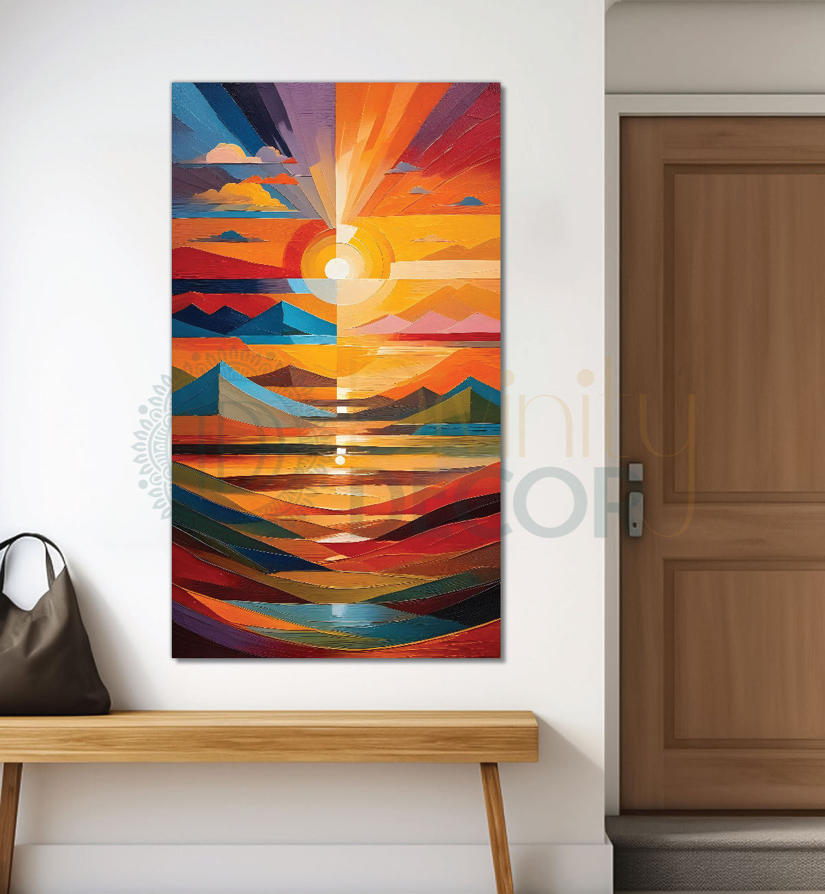 Colourful texutred modern art painting Canvas Painting - Design - Modern-V-30