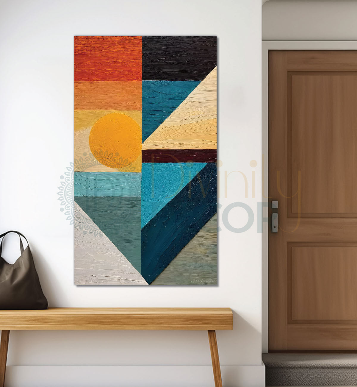 Colourful texutred modern art painting Canvas Painting - Design - Modern-V-31