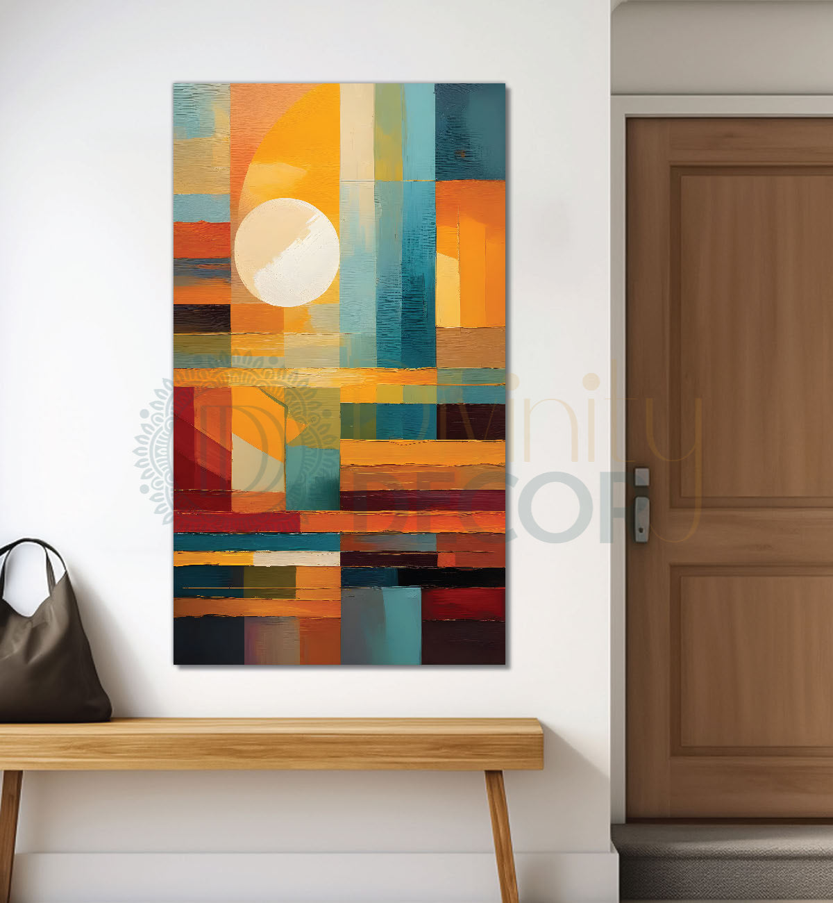 Colourful texutred modern art painting Canvas Painting - Design - Modern-V-32