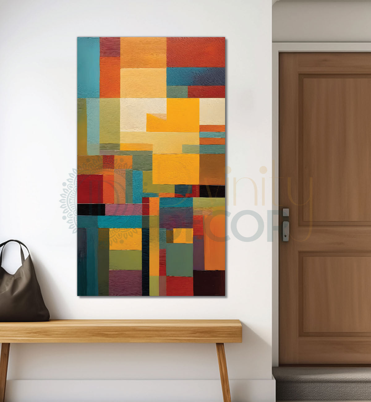 Colourful texutred modern art painting Canvas Painting - Design - Modern-V-35