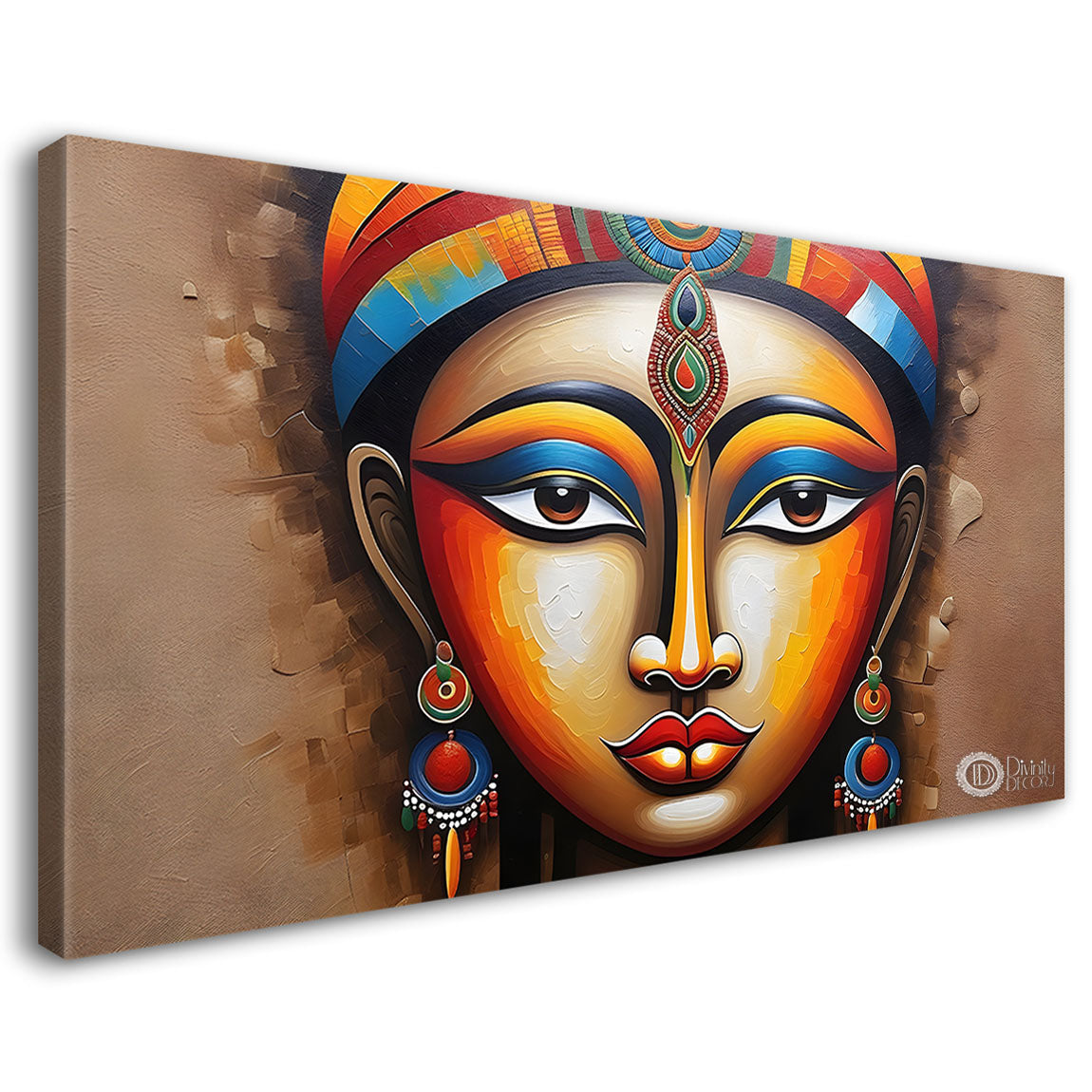Tribal lady face painting Canvas Painting - Design - Modern-L-11