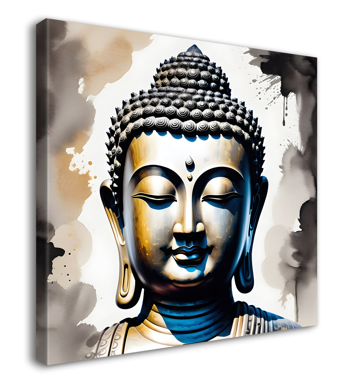 Water color buddha painting 24x24 inch Buddha-S-11