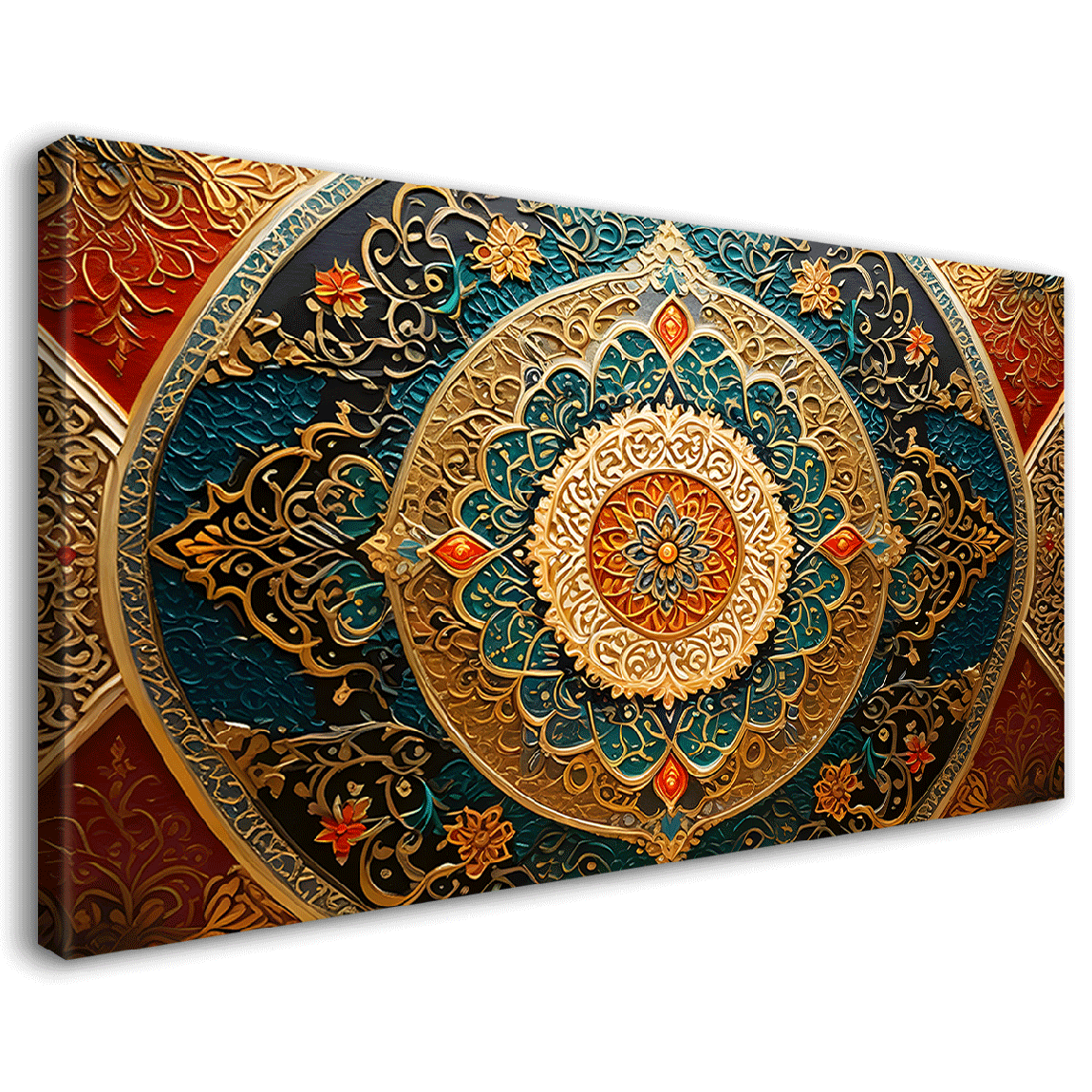 Spiral Islamic pattern textured painting Canvas Painting - Islamic paintings - 12