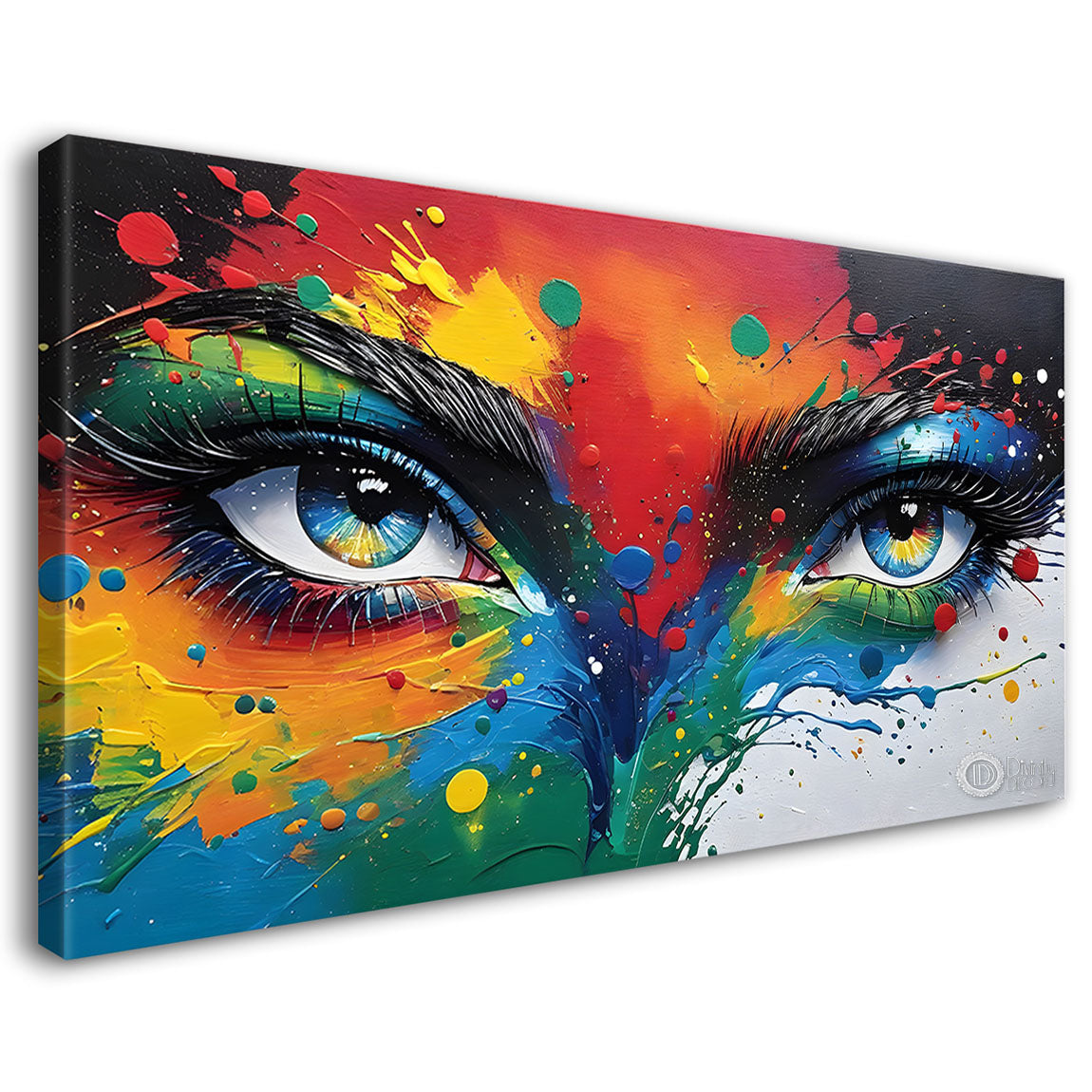 Beautiful women eyes oil painting Canvas Painting - Design - Modern-L-120
