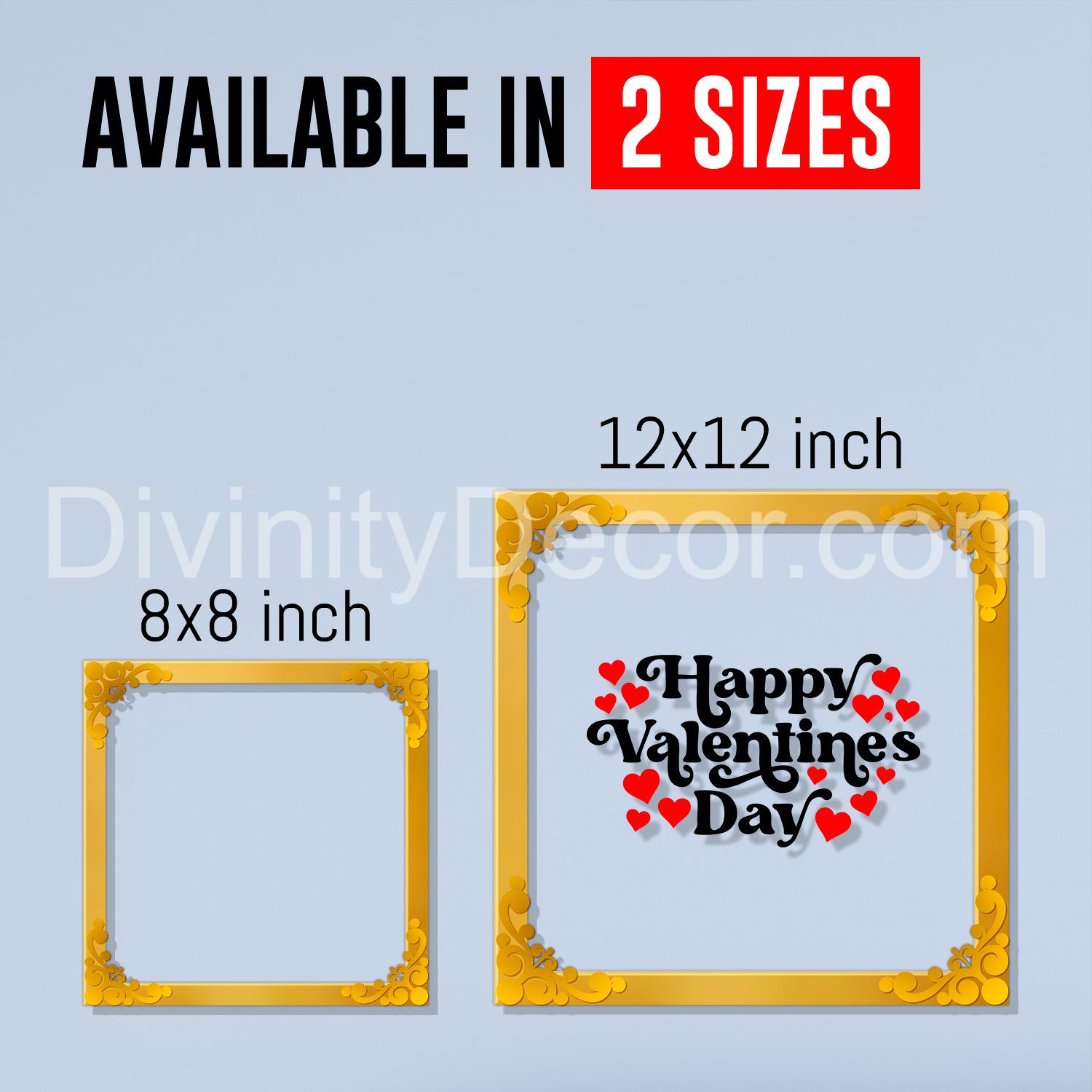 Never give up Golden Plaque for Gifting, Wall Decor Clear UV print with Golden Border-122