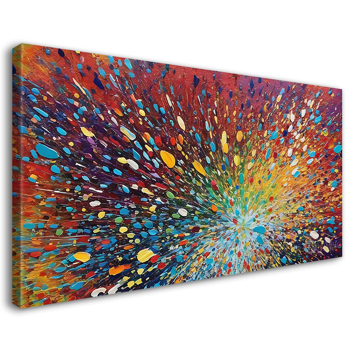 Colorful textured painting art Canvas Painting - Nature Art -127