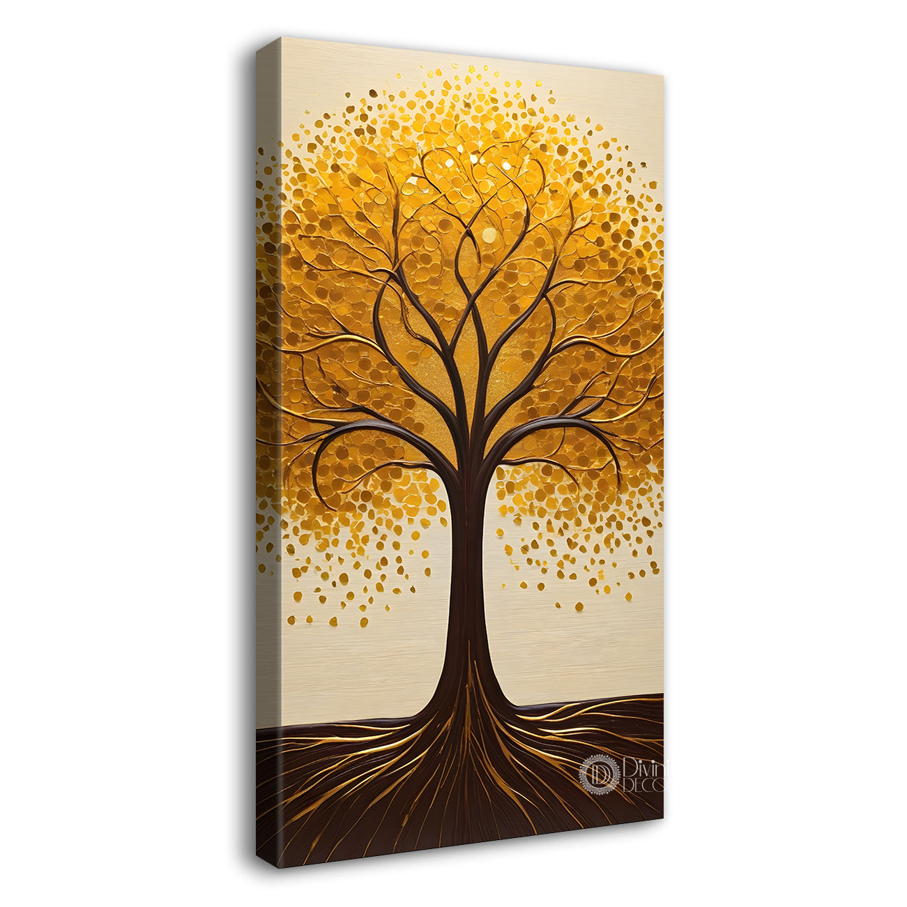Tree with light background modern art Canvas painting - Tree-V-12