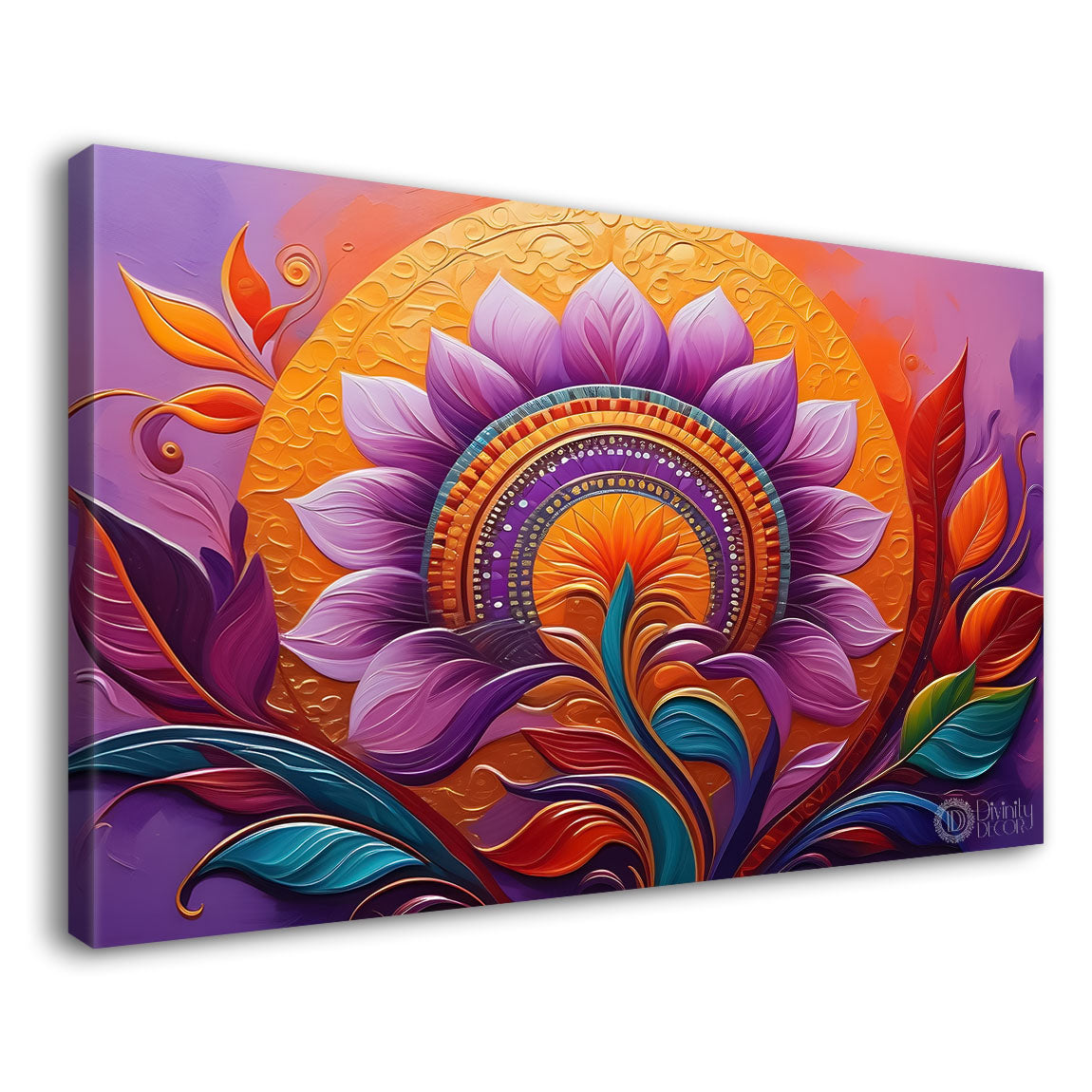 Pink flowers with light textured painting - Design - Flower-12