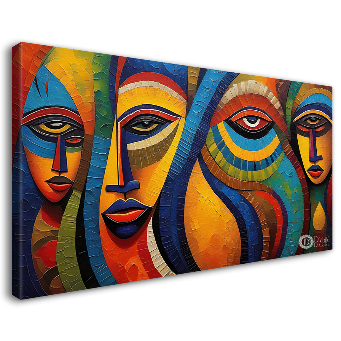 Human face features modern art Canvas Painting - Design - Modern-L-130