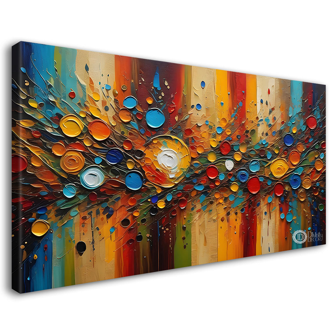 Colorful basic modern art Canvas Painting - Design - Modern-L-132