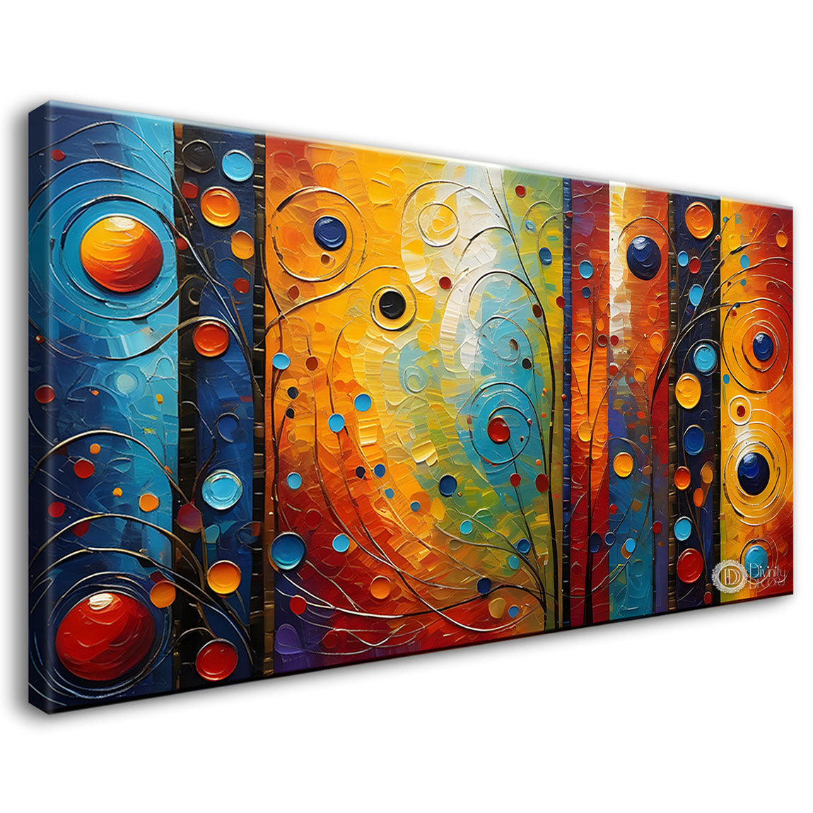 Colorful basic modern art Canvas Painting - Design - Modern-L-135