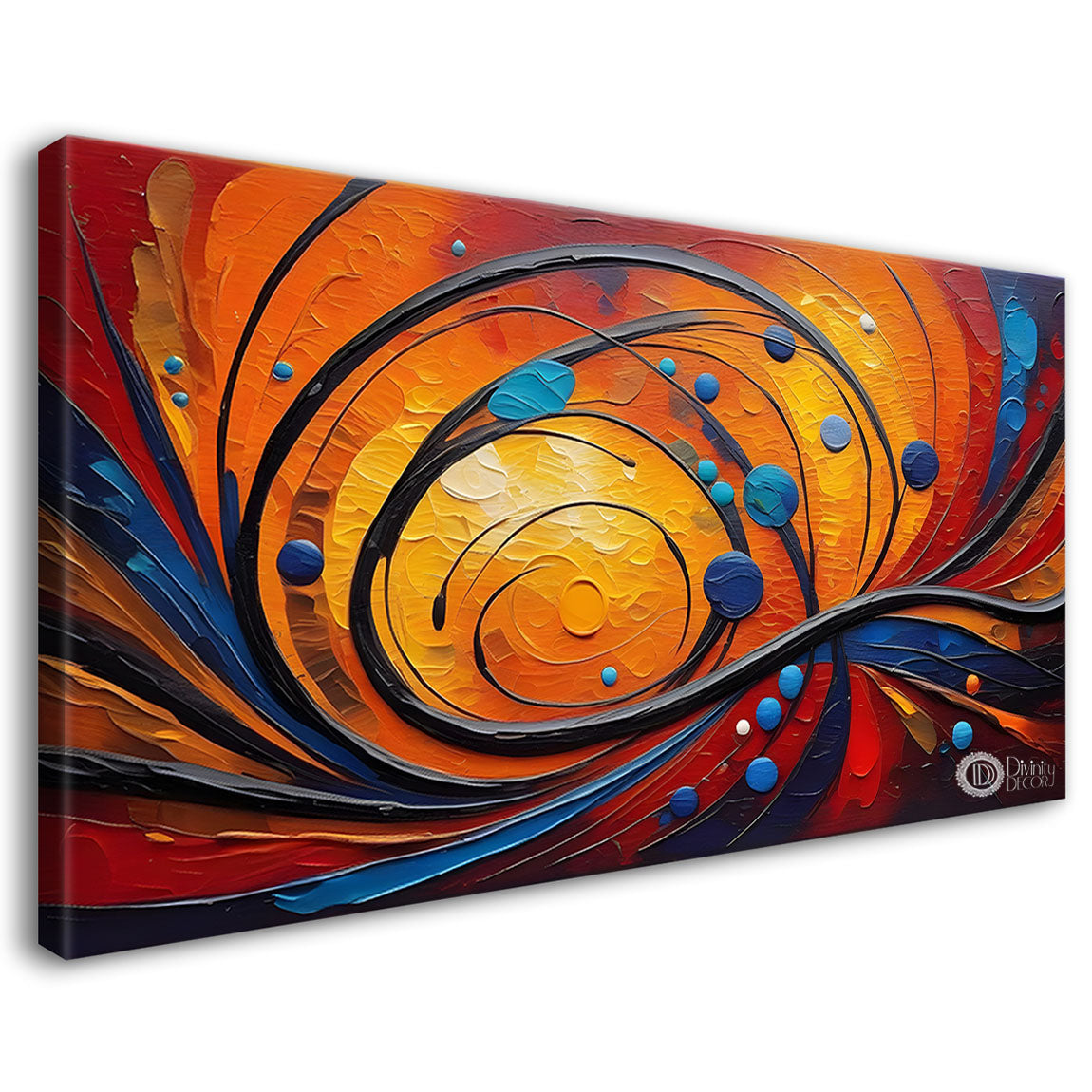 zig zag rays modern art Canvas Painting - Design - Modern-L-137