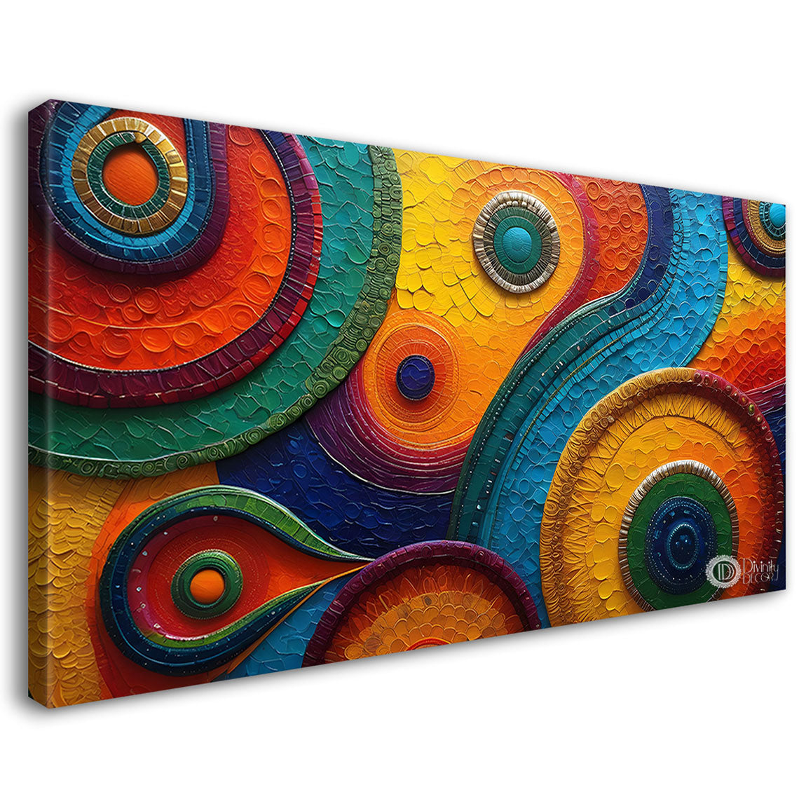 Colorful pattern art Canvas Painting - Design - Modern-L-13