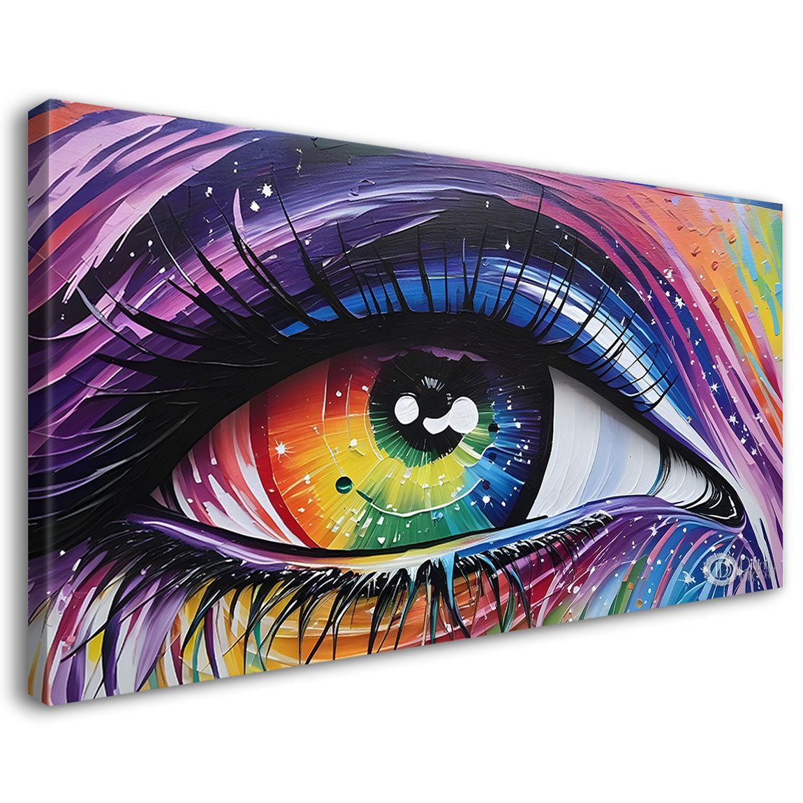 Woman eye colorful painting Canvas Painting - Design - Modern-L-152