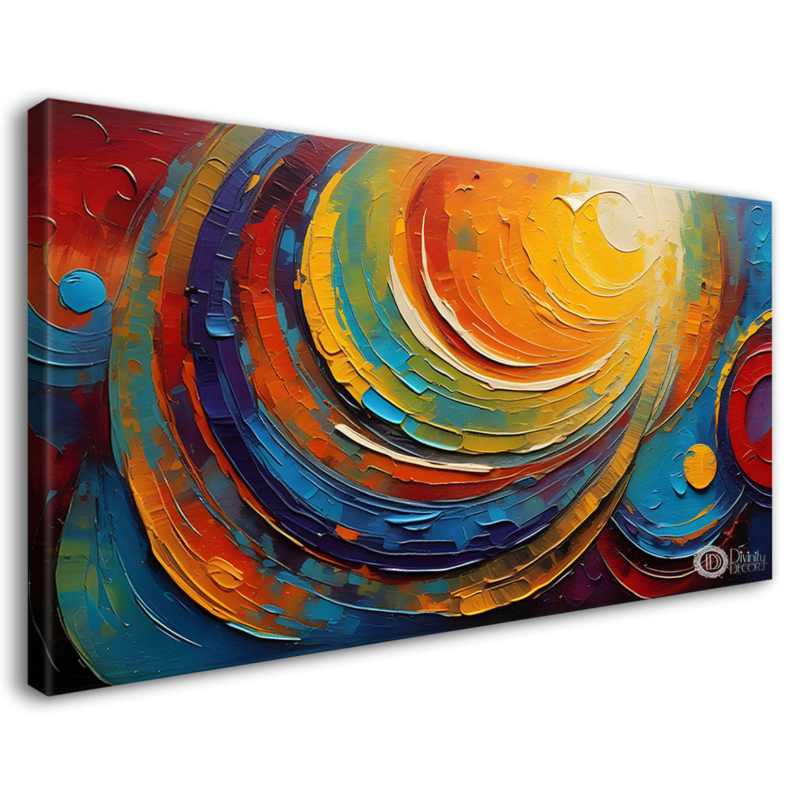 Colorful textured oil painting Canvas Painting - Design - Modern-L-162
