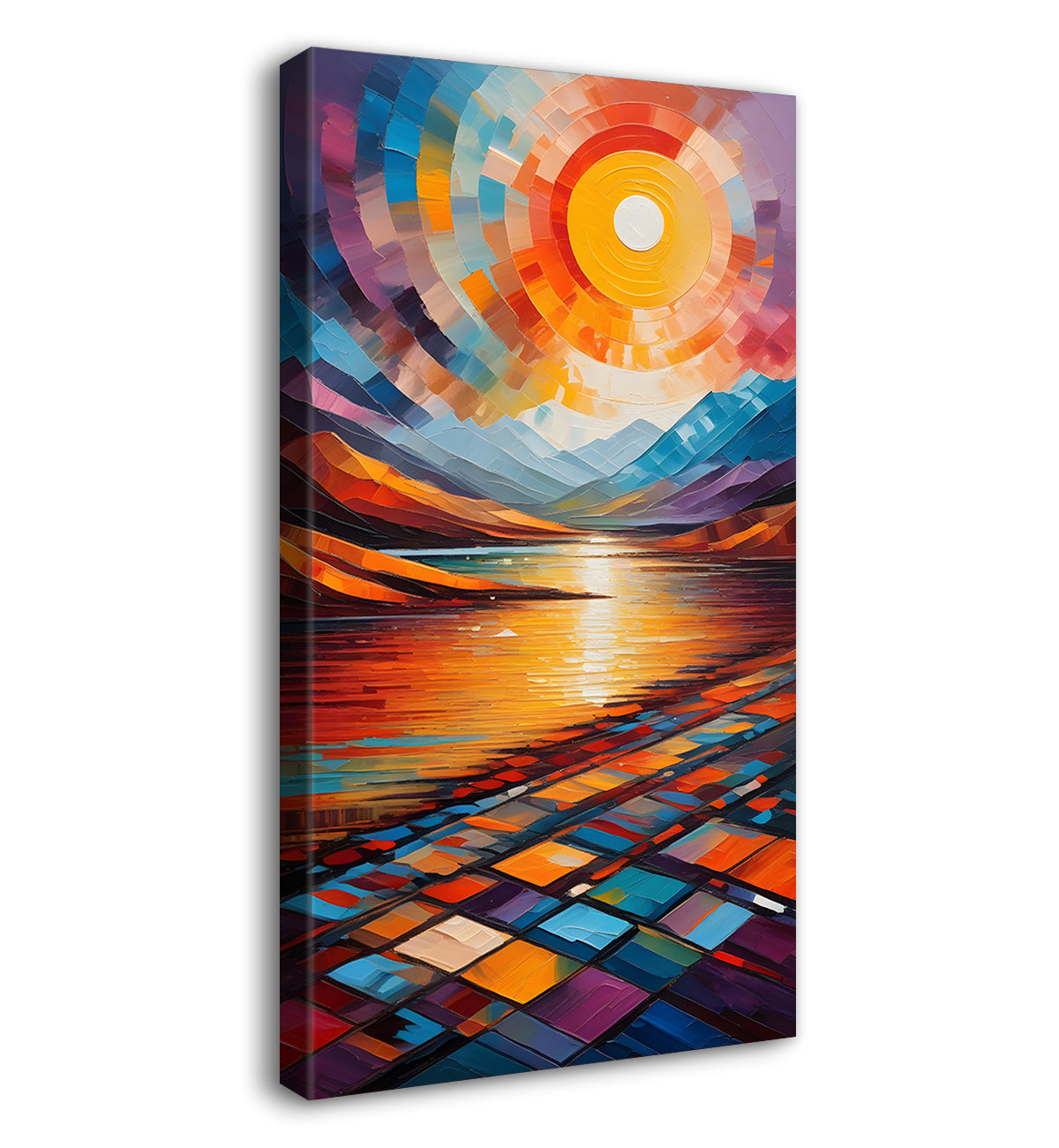 Colourful texutred modern art painting Canvas Painting - Design - Modern-V-17