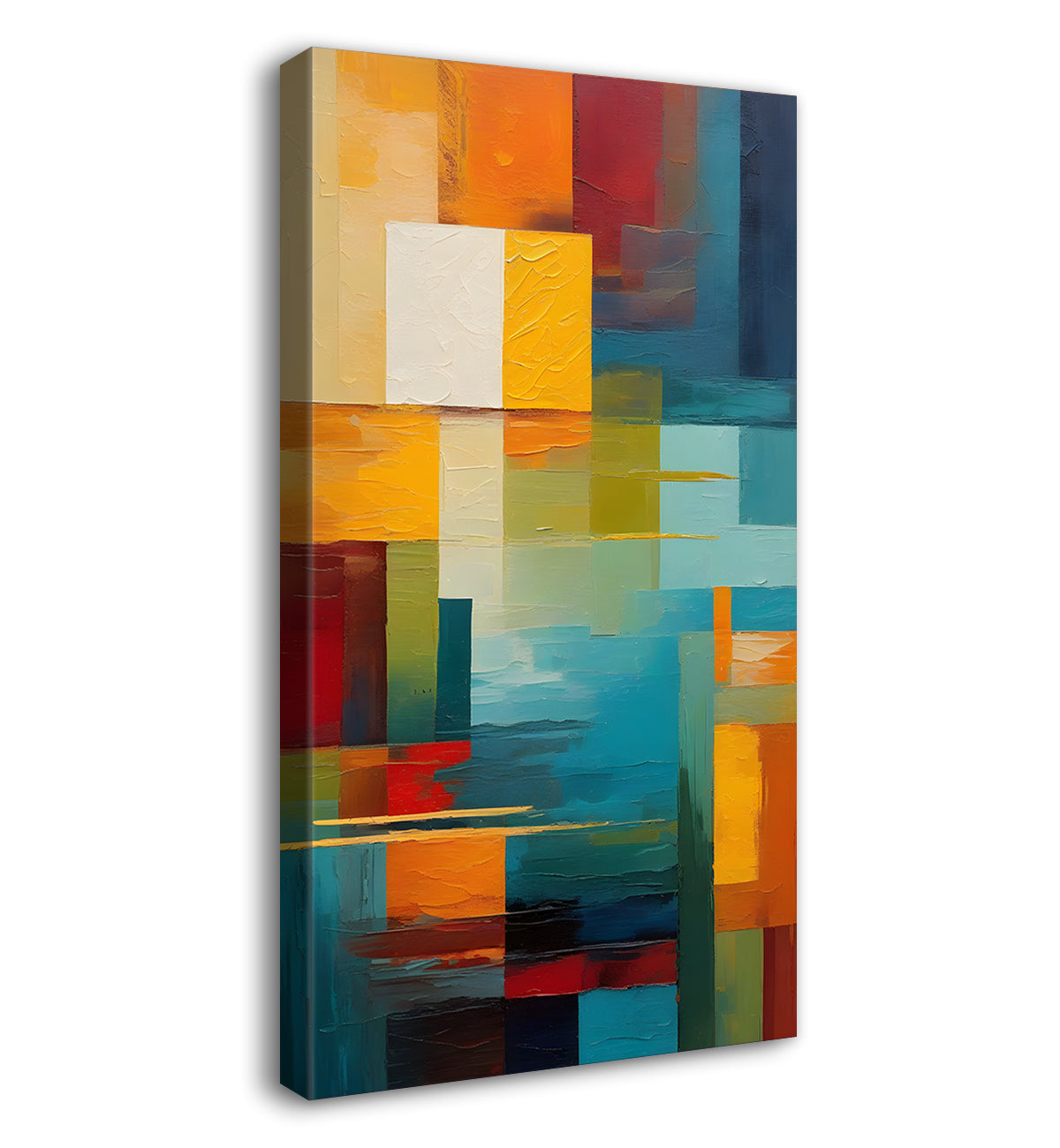 Colourful texutred modern art painting Canvas Painting - Design - Modern-V-19