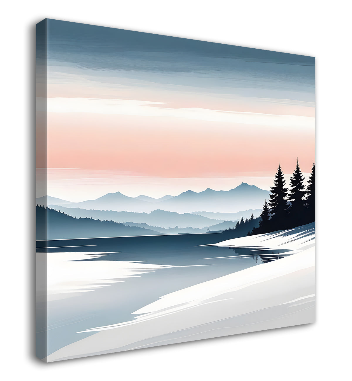 Beach with sea water colour painting - Nature Art -S-104