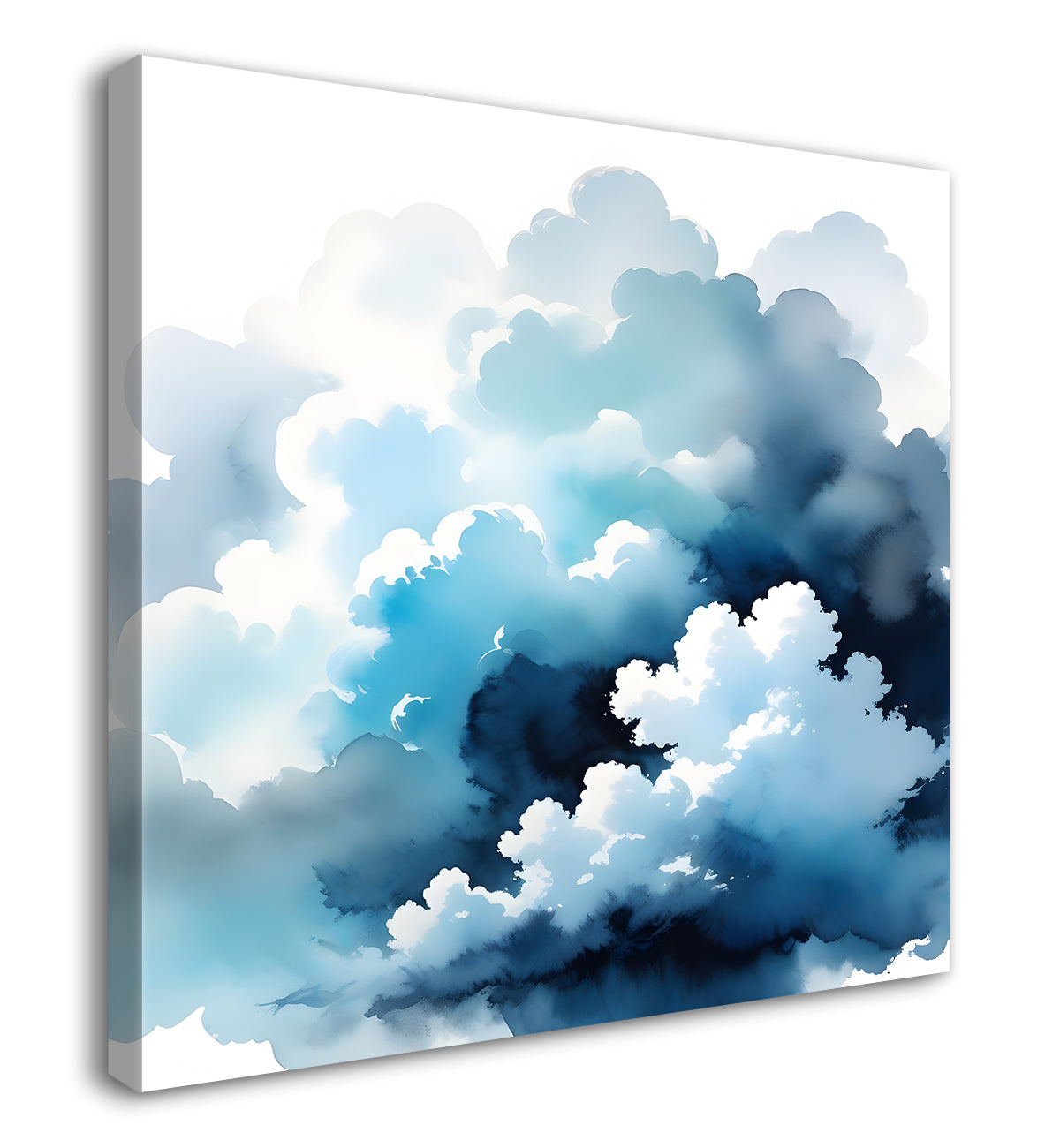 Clouds textured water colour painting 24X24  - Nature Art -S-105