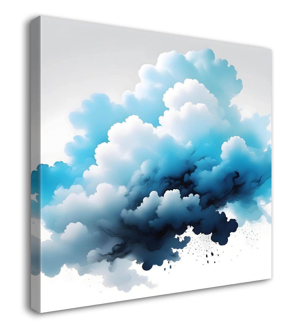 Clouds textured water colour painting 24X24  - Nature Art -S-107