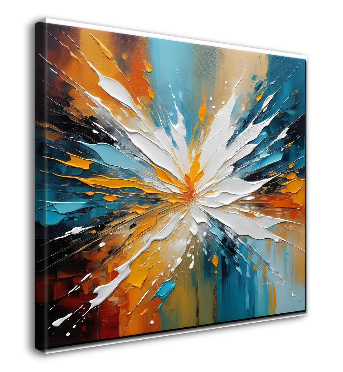 Colourful textured painting Canvas Painting 24X24- Nature Art -S-12