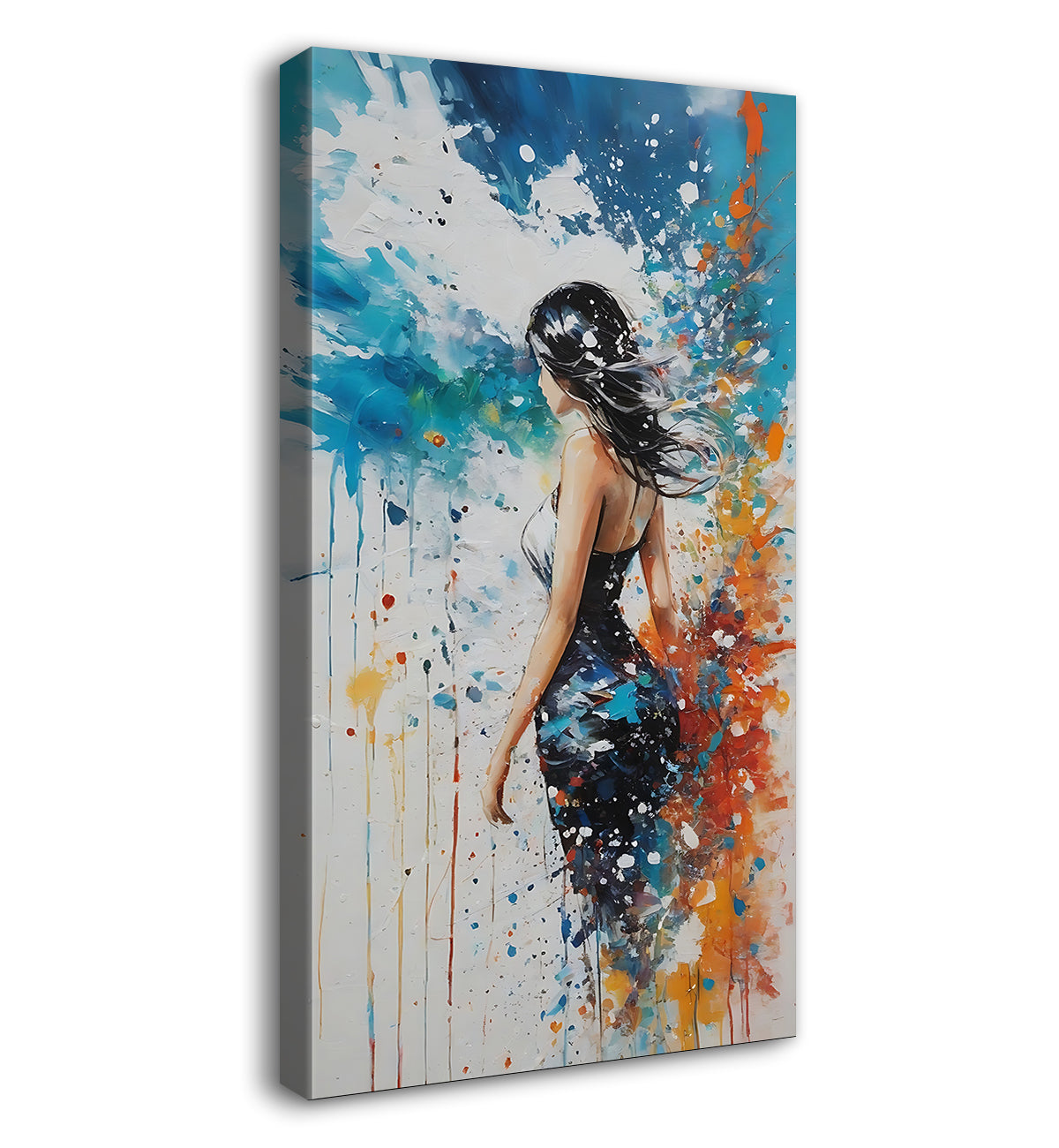 Beautiful lady painting Canvas Painting - Design - Modern-V-1