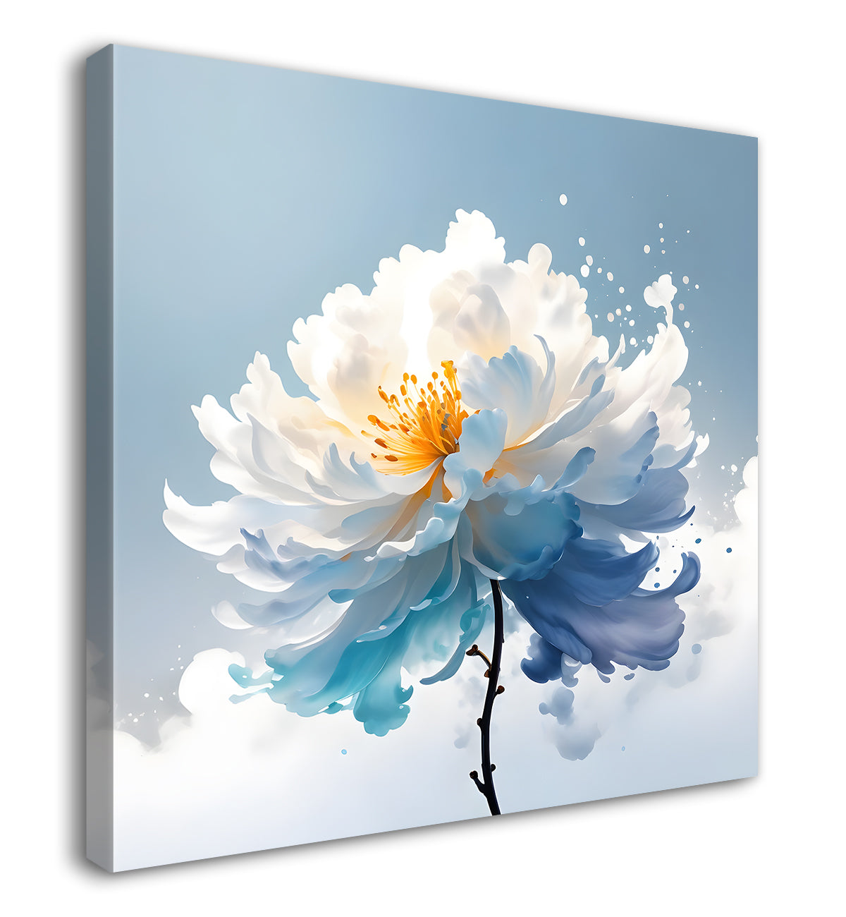 White tree in water colour painting  24X24  - Nature Art -S-94