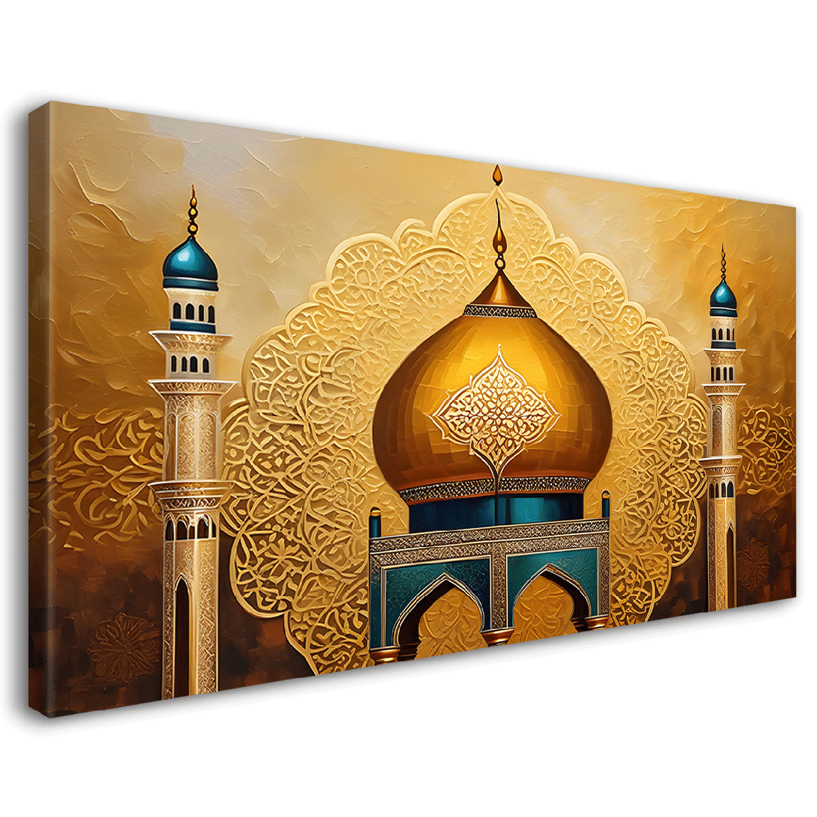 Islamic mosque in bright textured painting Canvas Painting - Islamic paintings - 2