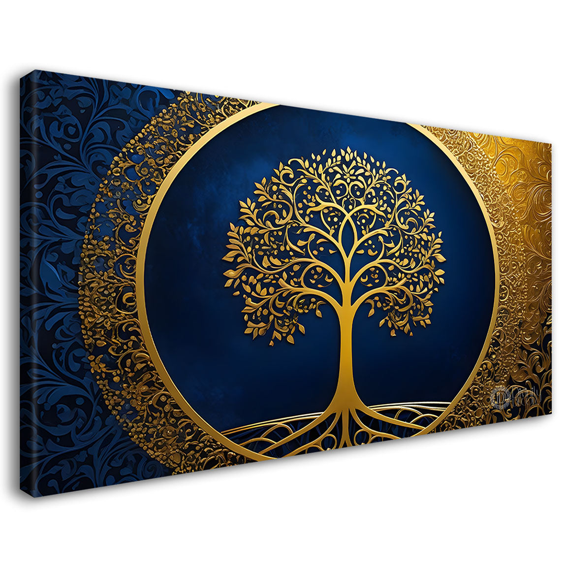 Dark textured tree modern art- Design - Tree-207