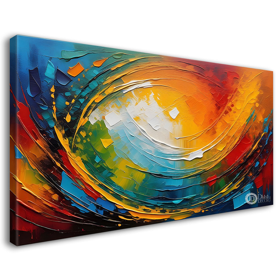 Colorful textured modern art Canvas Painting - Design - Modern-L-211