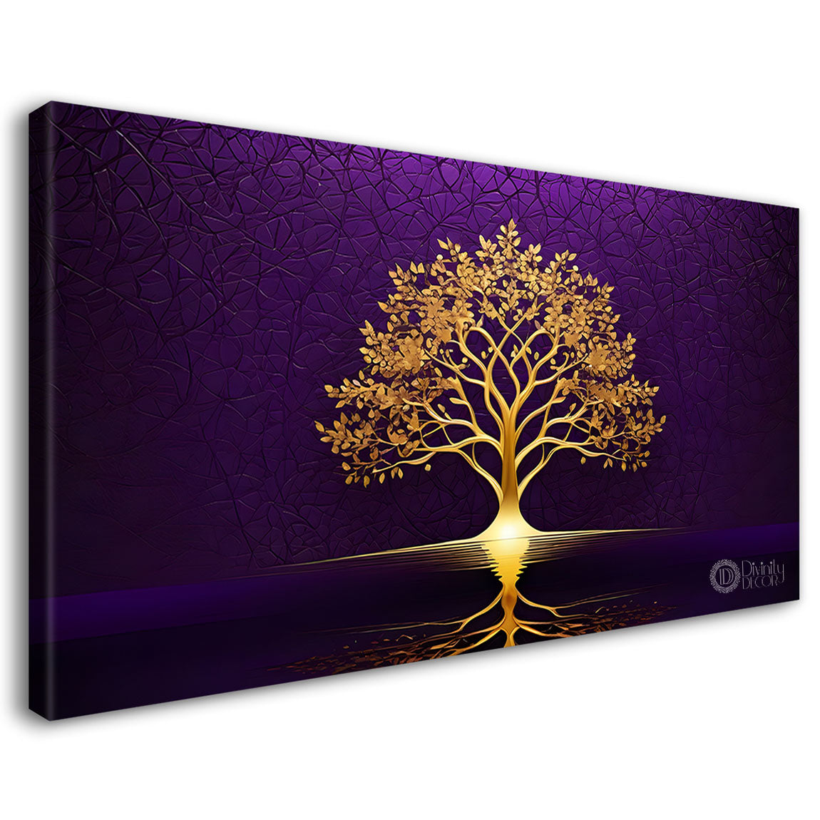 Dark textured tree modern art- Design - Tree-229