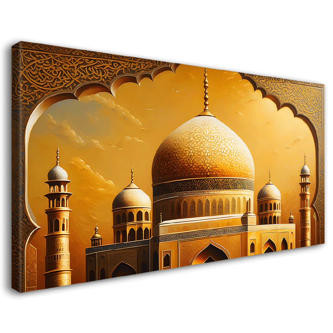 Islamic mosque in bright textured oil painting Canvas Painting - Islamic paintings - 25