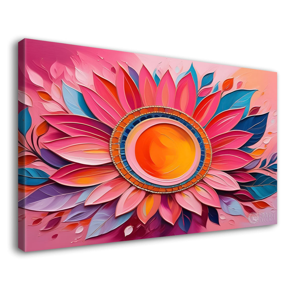 Pink flower in the pink background - Flower-258