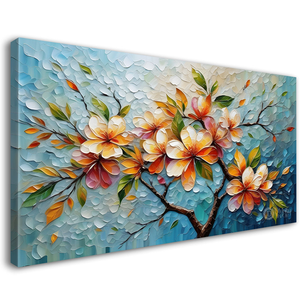 Colorful tree in textured modern art- Design - Tree-265