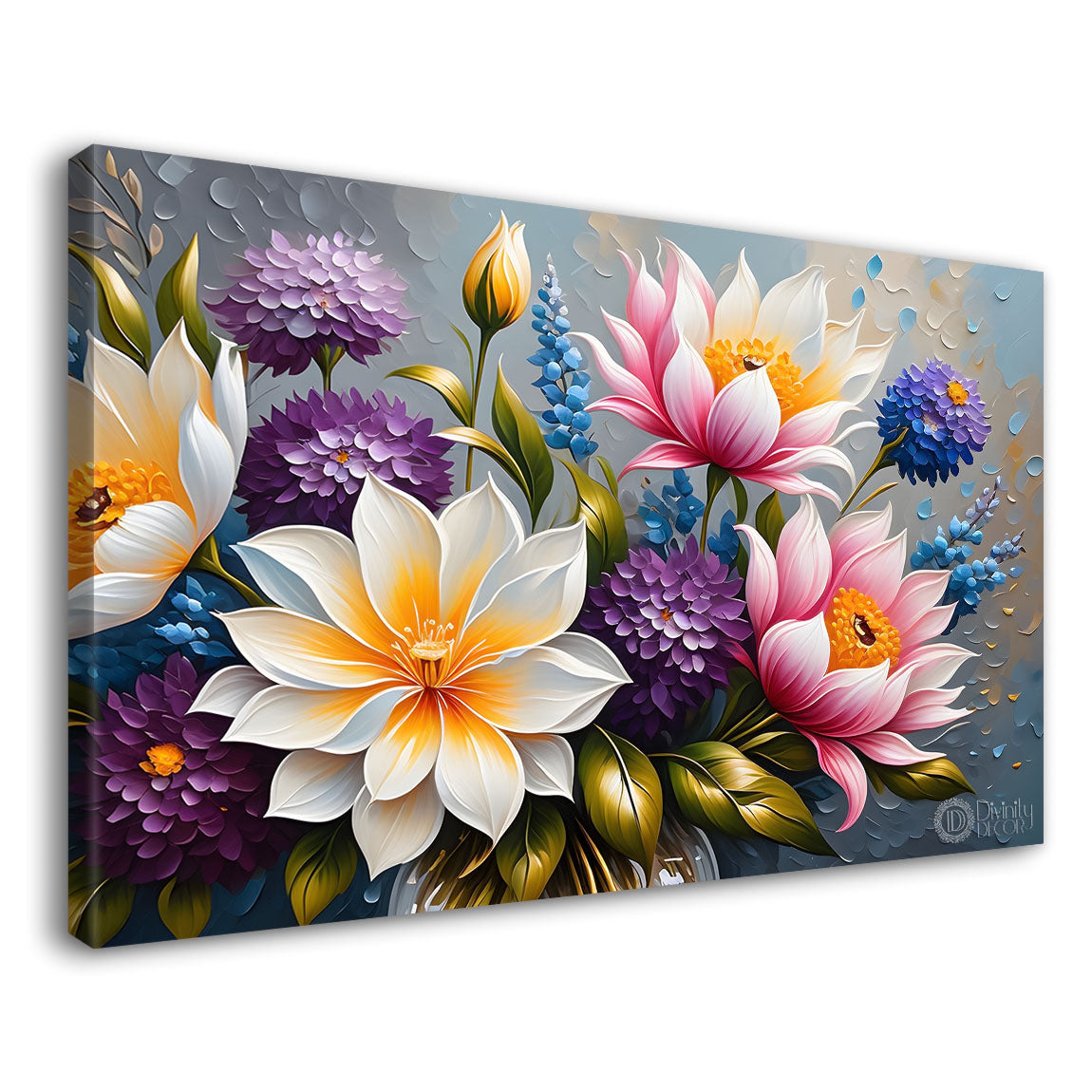 White and pink flowers with light background- Flower-266