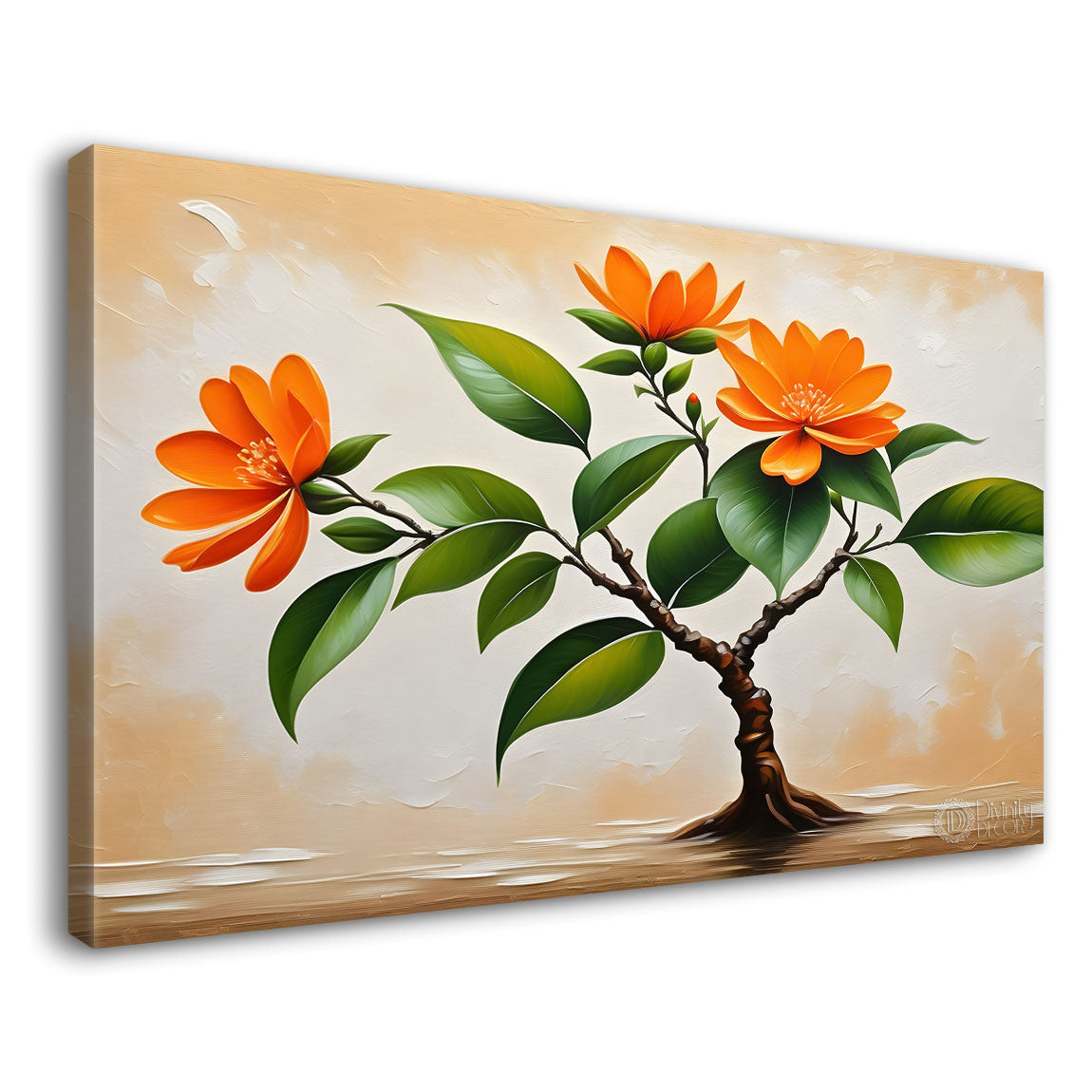 Orange flowers in light background- Flower-270