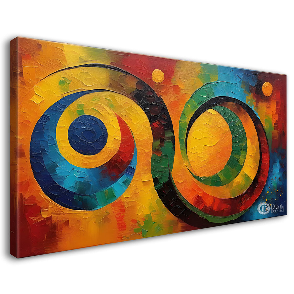 Colorful pattern textured modern art Canvas Painting - Design - Modern-L-270