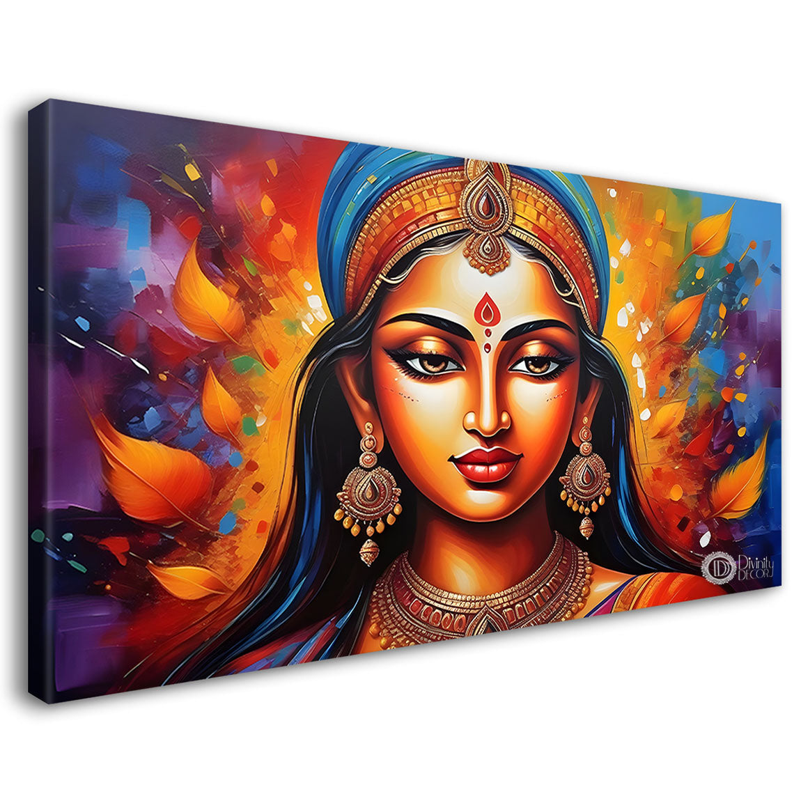Beautiful lady textured modern art Canvas Painting - Design - Modern-L-278