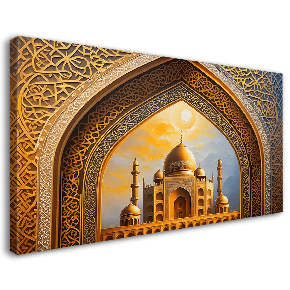 Islamic mosque in bright textured oil painting Canvas Painting - Islamic paintings - 28