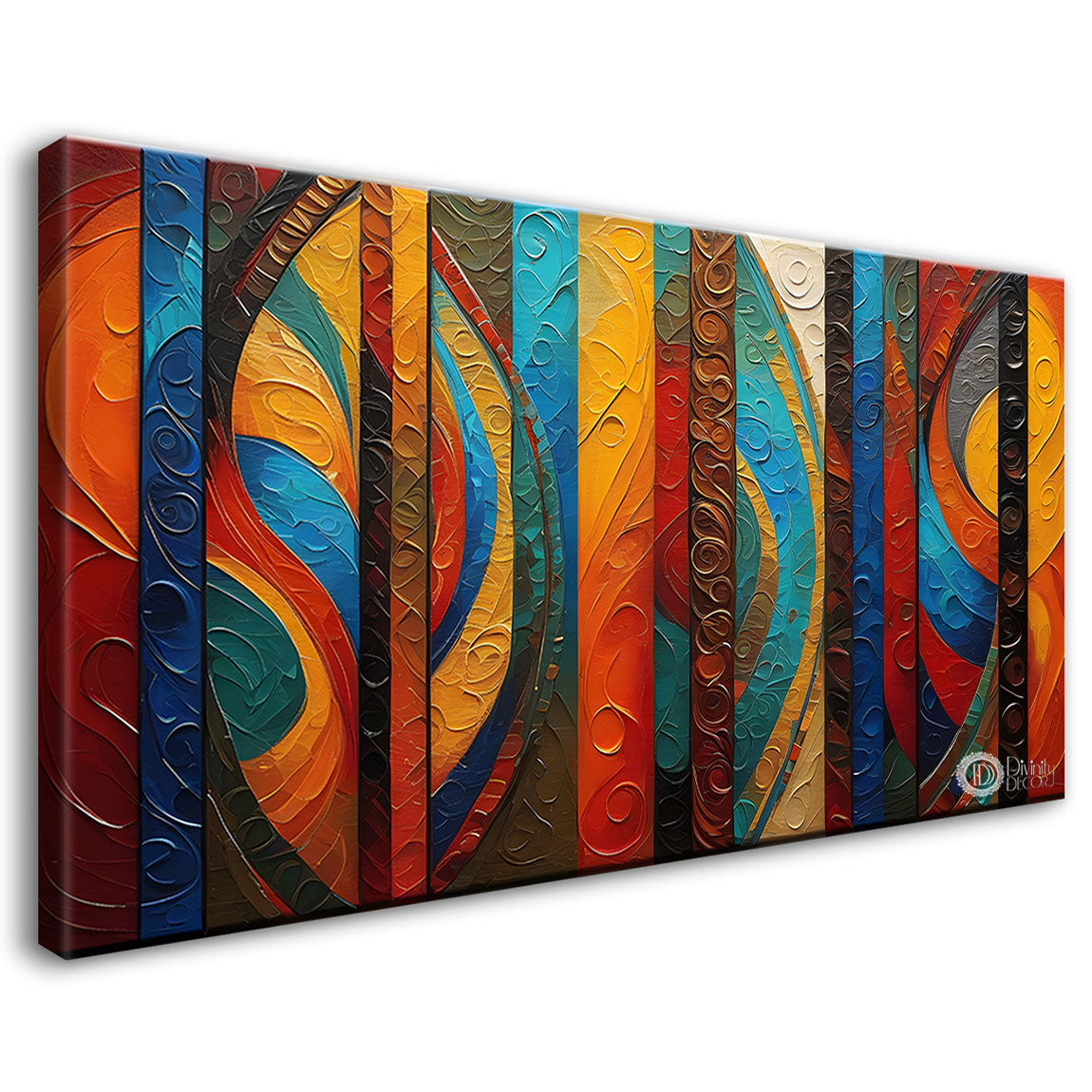 Different pattern in lines modern art Canvas Painting - Design - Modern-L-28