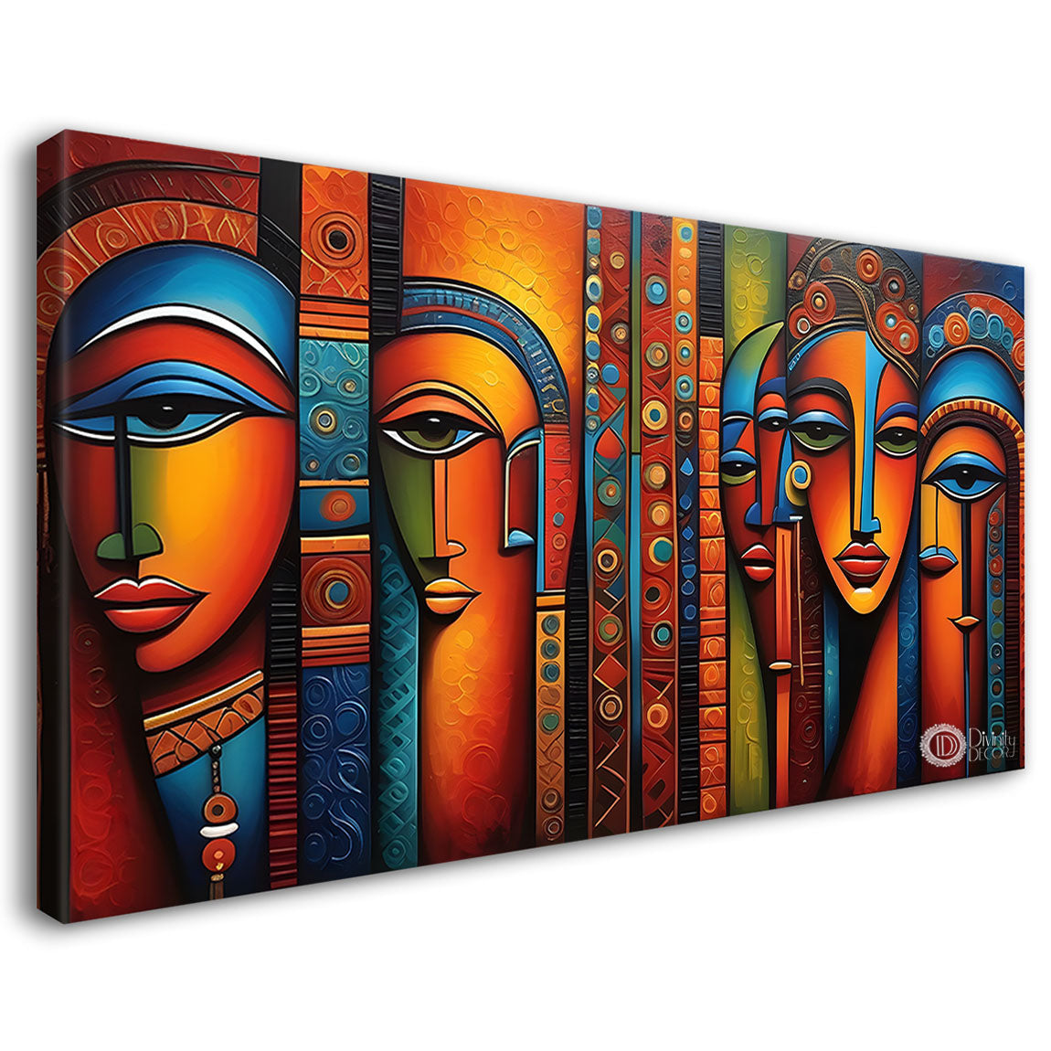 Tribal Textured art Canvas Painting - Design - Modern-L-297