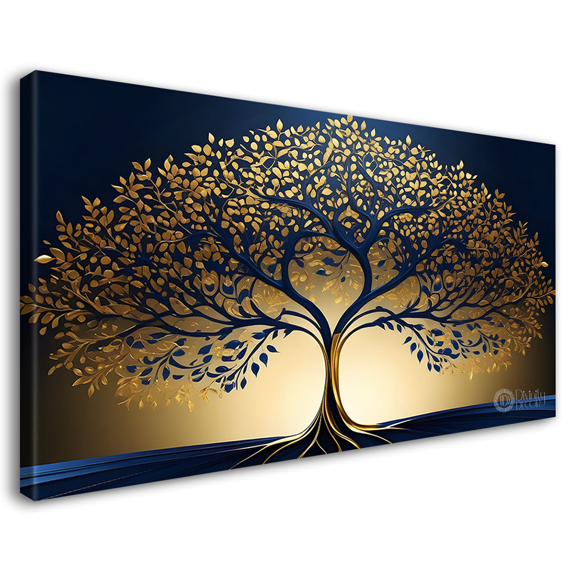 Dark textured tree modern art- Design - Tree-299